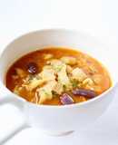 【ポークビーンズのトマトカレースープ】