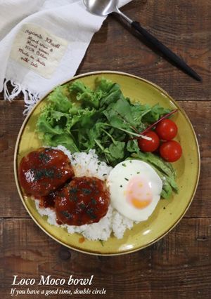 レンジで簡単！ロコモコ丼-レシピのメイン写真