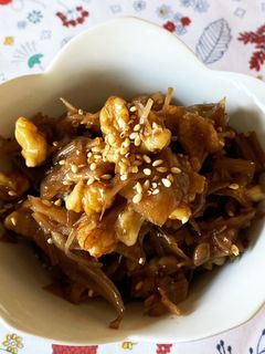 佃煮♡えのき・ごぼう・くるみ-レシピのメイン写真
