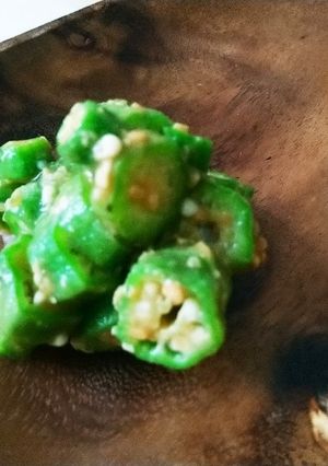 オクラの酢味噌和え-レシピのメイン写真