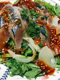 秋刀魚のコチュジャンサラダ-レシピのメイン写真