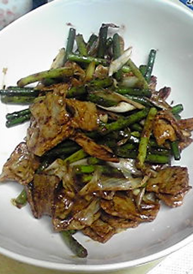 豚肉とにんにくの芽の回鍋肉風炒め物-レシピのメイン写真