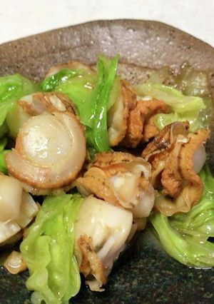 ベビー帆立とレタスの炒め物-レシピのメイン写真