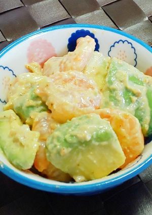 アボカドとエビのごまドレサラダ-レシピのメイン写真