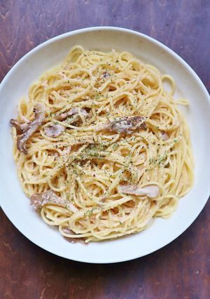 簡単★ランチに♪舞茸のたらこスパゲティー-レシピのメイン写真