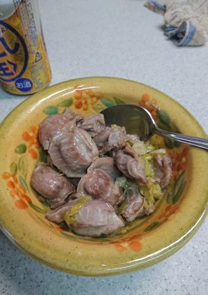 砂肝とねぎの炒めもの-レシピのメイン写真
