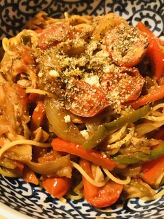 トマト缶&プチトマトソースの野菜パスタ-レシピのメイン写真