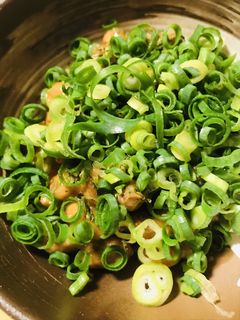 毎日の納豆●生姜プラスのネギたっぷり納豆-レシピのメイン写真