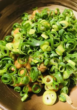 毎日の納豆●生姜プラスのネギたっぷり納豆-レシピのメイン写真