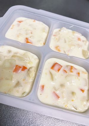 簡単！クリームソース（離乳食中期〜）-レシピのメイン写真