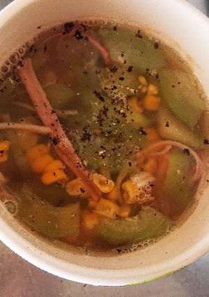 加賀太きゅうりとカニかまのスープ-レシピのメイン写真