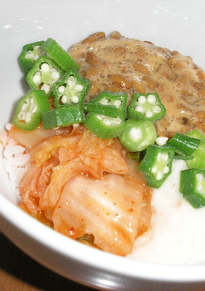 納豆キムチとろろのねばねば丼♪-レシピのメイン写真