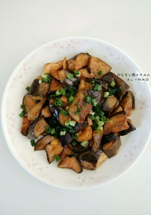 なすと鶏ささみのカレー炒め-レシピのメイン写真
