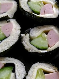 お弁当に!のり巻きサンドイッチ-レシピのメイン写真