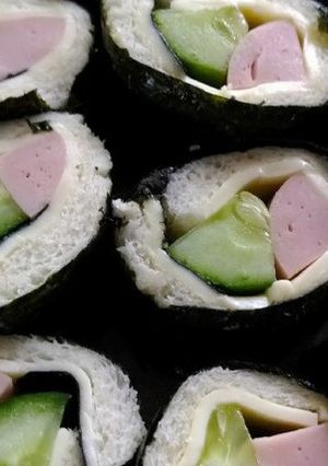 お弁当に！のり巻きサンドイッチ-レシピのメイン写真