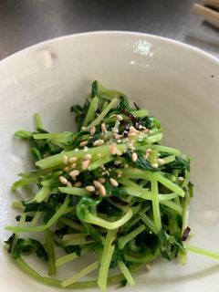 豆苗の塩昆布和え-レシピのメイン写真
