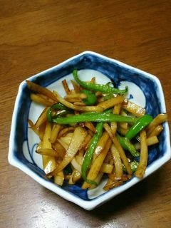 ジャガイモとピーマンのバター醤油炒め-レシピのメイン写真