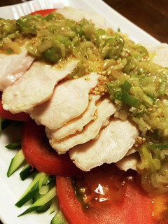 真空調理で☆鶏胸肉のネギ塩だれ-レシピのメイン写真