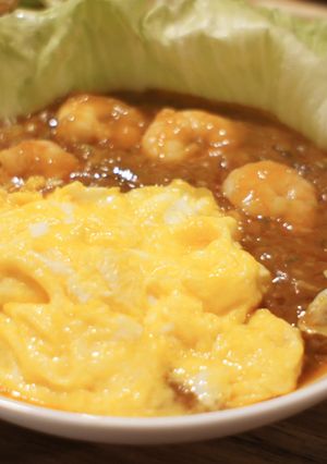 簡単♪ふわふわ卵のえびチリ-レシピのメイン写真