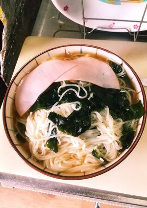 温かワカメそうめん-レシピのメイン写真