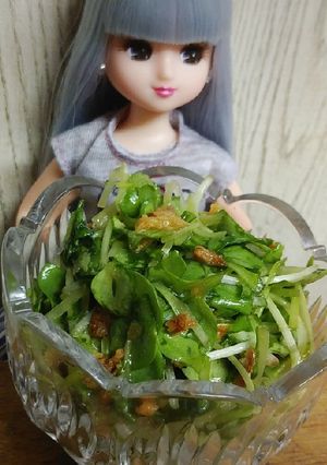 リカちゃん♡ぬき菜ポン酢 ドレ サラダ❁-レシピのメイン写真