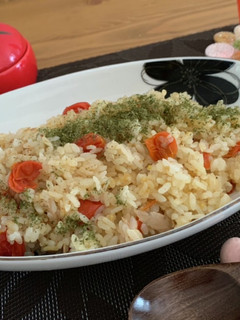 ツナとトマトの炊き込みご飯♡包丁いらず-レシピのメイン写真