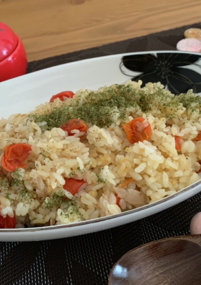 ツナとトマトの炊き込みご飯♡包丁いらず-レシピのメイン写真