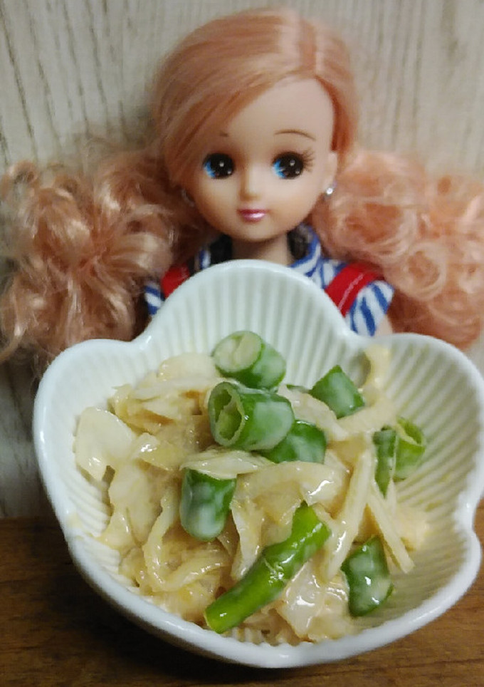 リカちゃん♡甘ピ玉の焼肉マヨ和え✧︎*-レシピのメイン写真