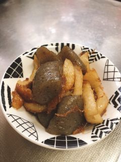 こんにゃくとちくわのおかか炒め-レシピのメイン写真