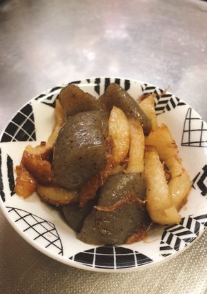 こんにゃくとちくわのおかか炒め-レシピのメイン写真