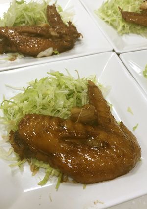 はかた地どり手羽先の黒酢煮-レシピのメイン写真