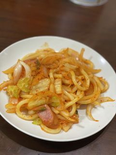 キャベツとキムチの炒めうどん-レシピのメイン写真