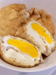塩豆腐入り 卵の巾着煮-レシピのメイン写真