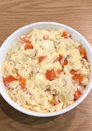 離乳食⸝⋆簡単♡ふわふわ卵の親子丼-レシピのメイン写真