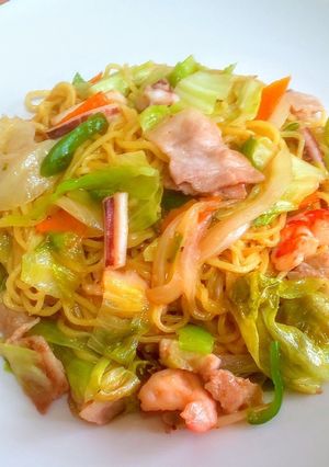 バズレシピ生麺が美味い絶品塩焼きそば-レシピのメイン写真
