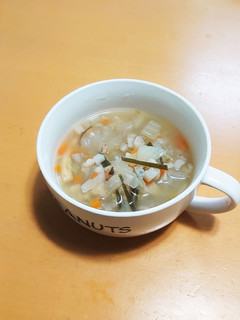 【セブン風】根菜たっぷり生姜もち麦スープ-レシピのメイン写真
