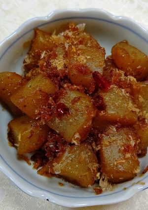 コンニャクと鰹節のいり煮-レシピのメイン写真