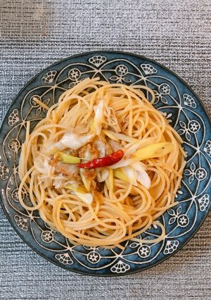 お酢でさっぱり和風ペペロンチーノ-レシピのメイン写真
