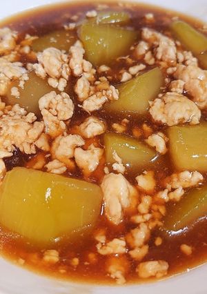 冬瓜(かんぴょうなど)の鶏そぼろ餡かけ-レシピのメイン写真