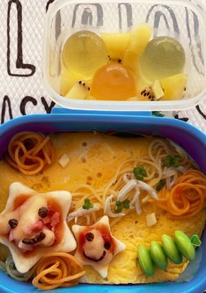 流れ星キャラ弁-レシピのメイン写真