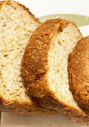 パリパリ最高！HBグラハム粉半量食パン-レシピのメイン写真