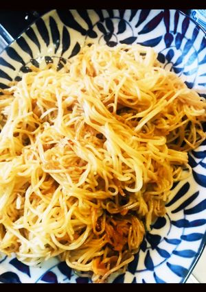 あまったそうめんと干しエビで焼きそうめん-レシピのメイン写真