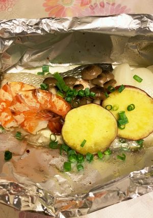 鮭のホイル焼き　オーブン調理-レシピのメイン写真