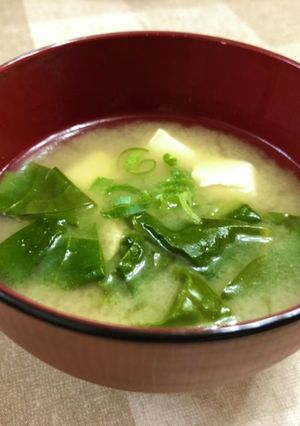 ☆栄養満点！つるむらさきの味噌汁-レシピのメイン写真