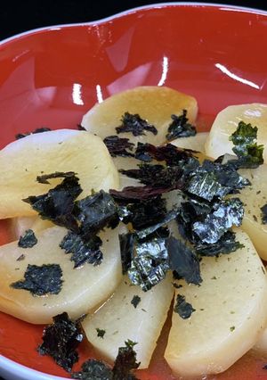 電子レンジ大根　洋風バター醤油かけ-レシピのメイン写真