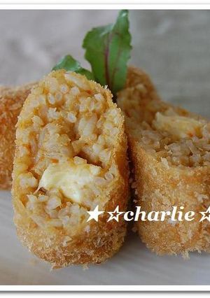 ★ﾁｰｽﾞ入りｶﾚｰﾗｲｽｺﾛｯｹ★-レシピのメイン写真