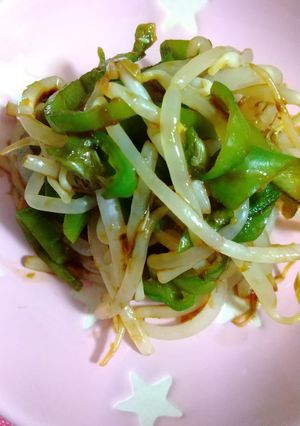 もやしとピーマンの海苔の佃煮和え-レシピのメイン写真