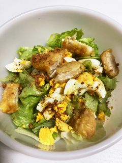 チキンナゲットと卵のサラダ-レシピのメイン写真
