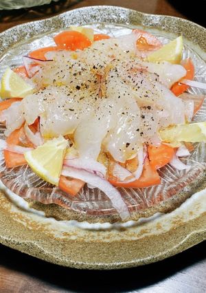簡単おもてなし✨絶品　鯛のカルパッチョ-レシピのメイン写真