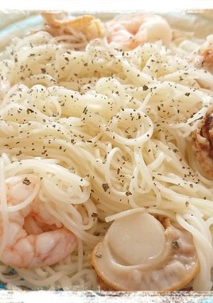オリーブオイルで食べる冷たいそうめん-レシピのメイン写真
